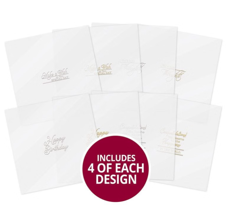 Luxury Foiled Parchment Sentiment Sheets